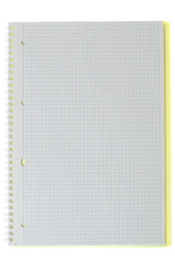 notebook isolated on white background