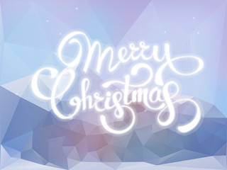 Naklejka na ściany i meble Merry Christmas greeting card. Vector colorful template