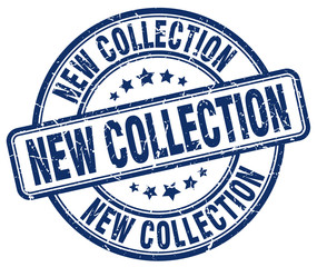 Fototapeta premium new collection blue grunge round vintage rubber stamp