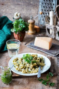 Stinging Nettle Pesto Pasta