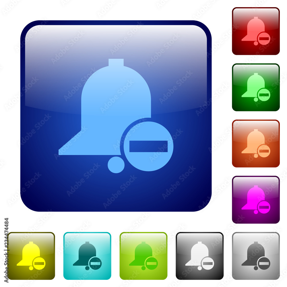 Poster remove reminder color square buttons