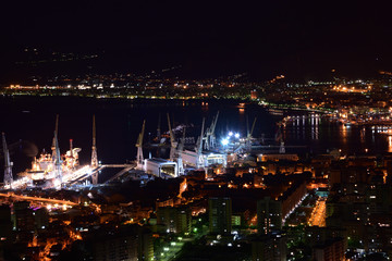 Palermo port widok z Monte Pellegrino