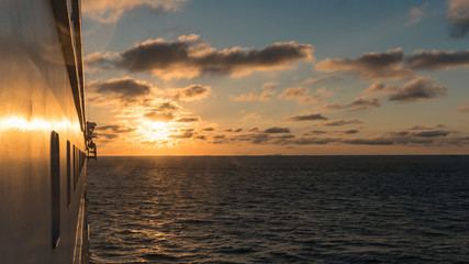 Sonnenuntergang auf dem Meer