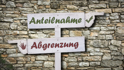 Schild 378 - Anteilnahme