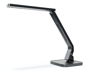 Modern table led lamp on white background
