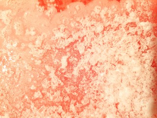 Salt granules on pink backgound