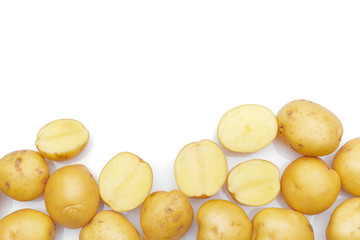 potato isolated on white background