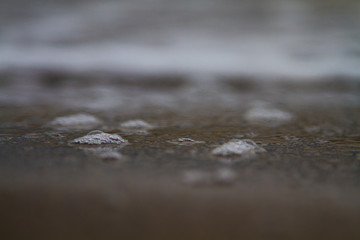 foam in the ocean
