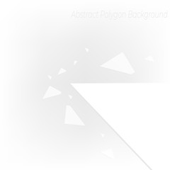 White concept geometric polygonal technology vector eps10