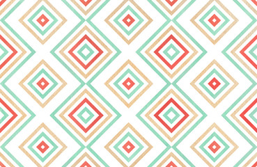 Watercolor geometrical pattern.