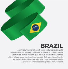 Brazil flag for decorative. Vector background