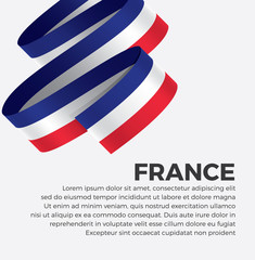 France flag for decorative. Vector background