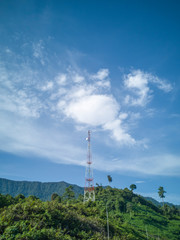 A common Communication tower  for cellular connectivity
