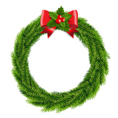 Christmas Wreath Isolated