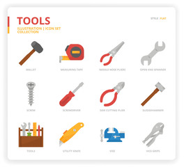 Obraz premium Tool icon set
