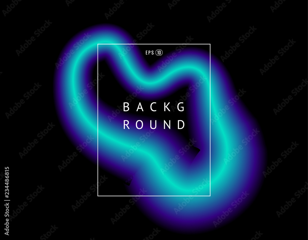 Poster beautiful colorful vector light effect of neon glow and flash. background with flying design element
