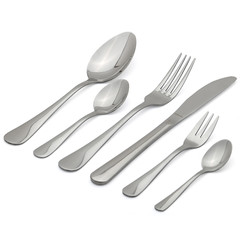 Premium cutlery isolated on white background