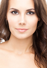 Obraz premium Portrait of beautiful woman, on white