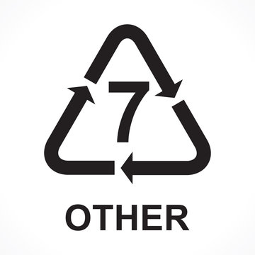 Recycling Symbols number 7 other, vector