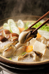 牡蠣鍋　Oyster hot pot