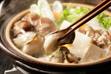 牡蠣鍋　Oyster hot pot