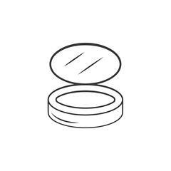 Makeup Powder box icon. Element of woman makeup icon for mobile concept and web apps. Detailed Makeup Powder box icon can be used for web and mobile