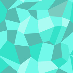 Abstract vector seamless geometric pattern in polygonal style in mint color. Background with polygons. EPS10. Can be used as print on cover or cloth, backdrop for banner.