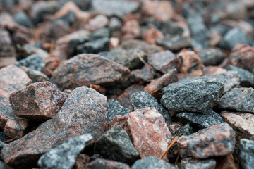 bacground of stones on the seashore