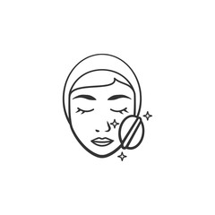 Facial care icon. Element of woman makeup icon for mobile concept and web apps. Detailed Facial care icon can be used for web and mobile
