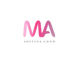 MA Initial Logo for your startup venture