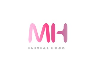 MH Initial Logo for your startup venture