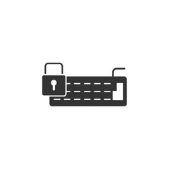 Locked server icon. Element of internet security icon for mobile concept and web apps. Detailed Locked server icon can be used for web and mobile