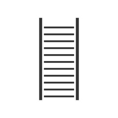Ladder. Black Icon Flat on white background