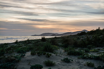 Castiglione della Pescaia Tuscany, Italy - sunset on the beach