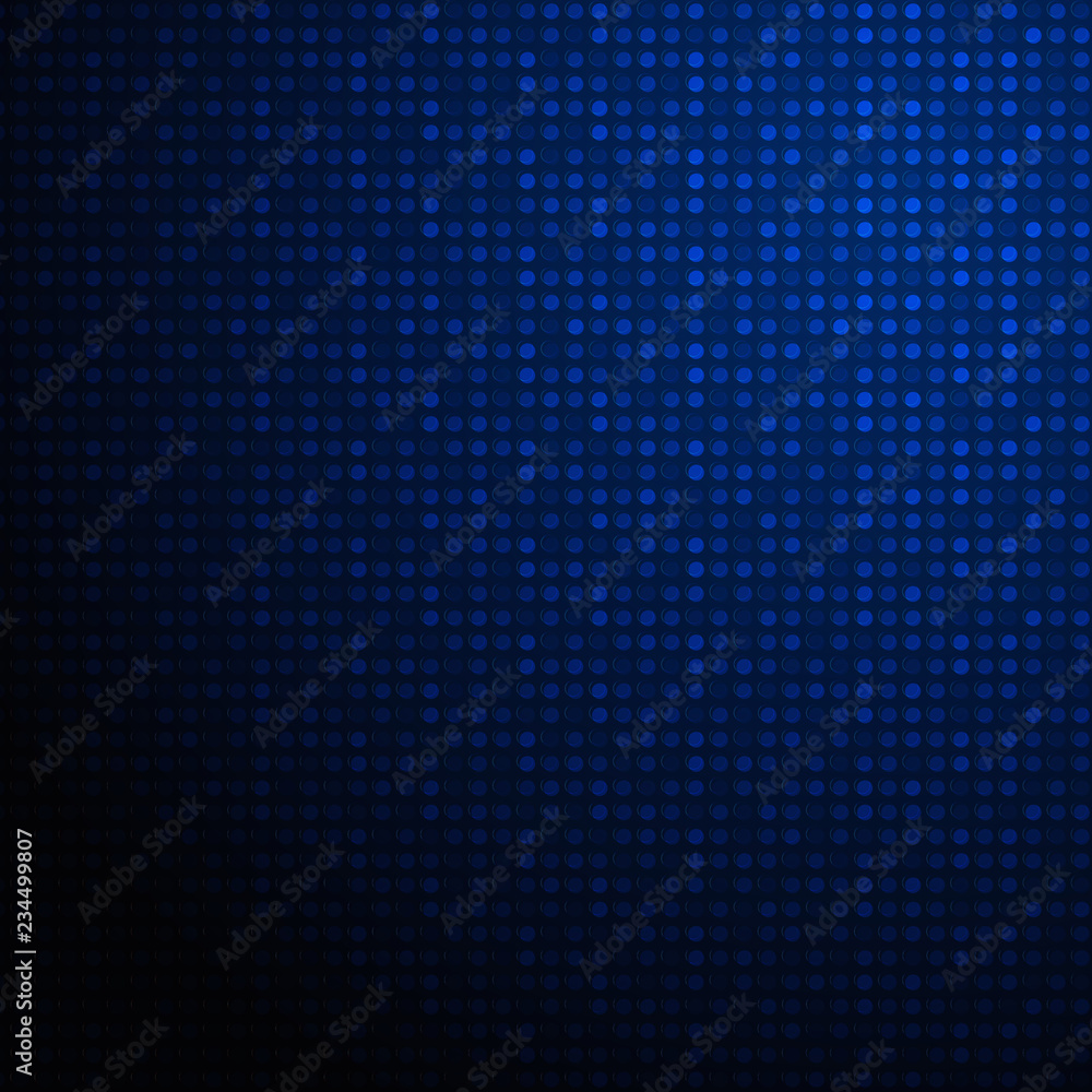 Aufkleber abstract of high tech futuristic gradient blue circle pattern background.