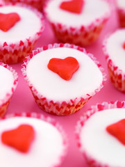 HEART CUP CAKES / FAIRY CAKES
