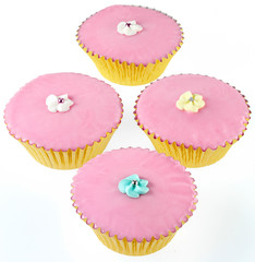 PASTEL COLOURED CUP CAKES / FAIRY CAKES