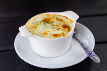 Baked spinach with cheese