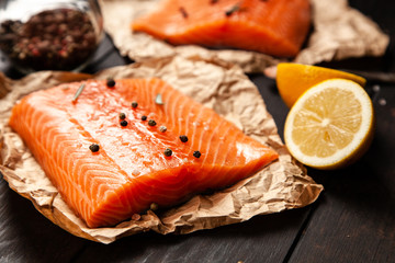 Salmon fish fillet