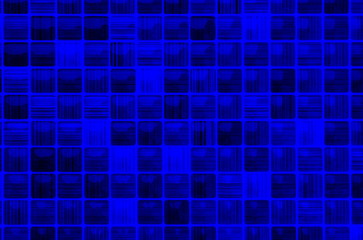 Texture small mosaic of blue glass