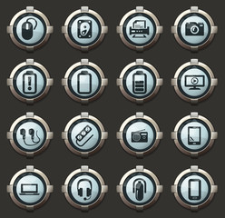 Devices icons set