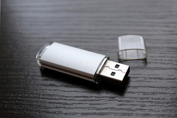 usb flash drive gray with