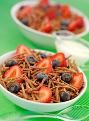 BOWL OF ALLBRAN CEREAL WITH FRUIT