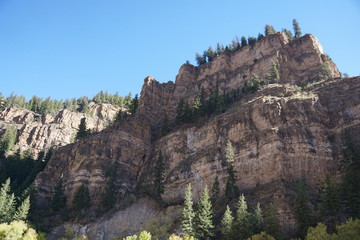 Naklejka premium view of mountains