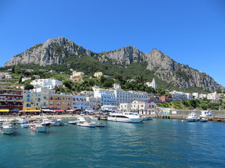 Fototapeta na wymiar view of the island of capri italy