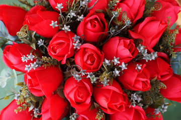 rose artificial flower as valentine background
