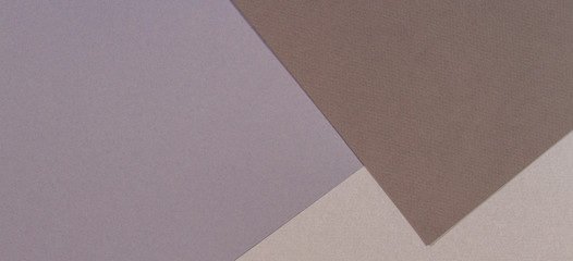 Color papers geometry composition background with gray beige and brown tones