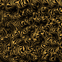 Black marble with golden veins, rough stone texture.