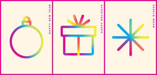 Winter holidays greeting card