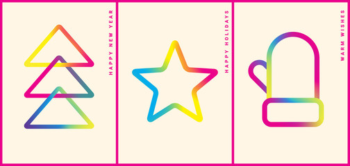 Winter holidays greeting card